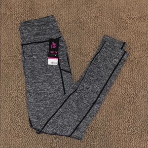 Pop fit Heather Gray workout leggings